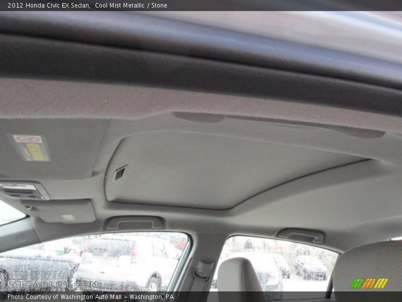Cool Mist Metallic / Stone 2012 Honda Civic EX Sedan