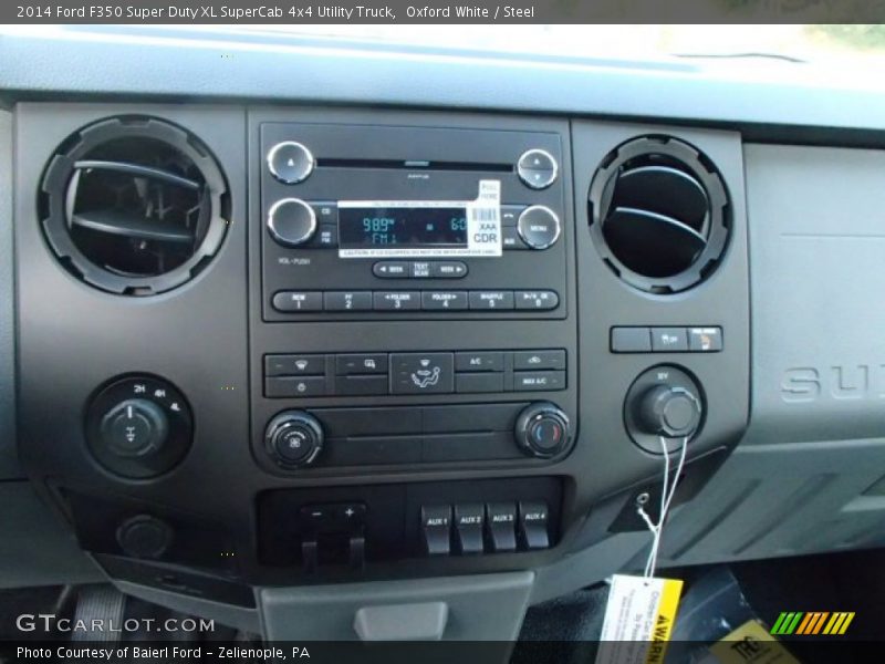 Oxford White / Steel 2014 Ford F350 Super Duty XL SuperCab 4x4 Utility Truck
