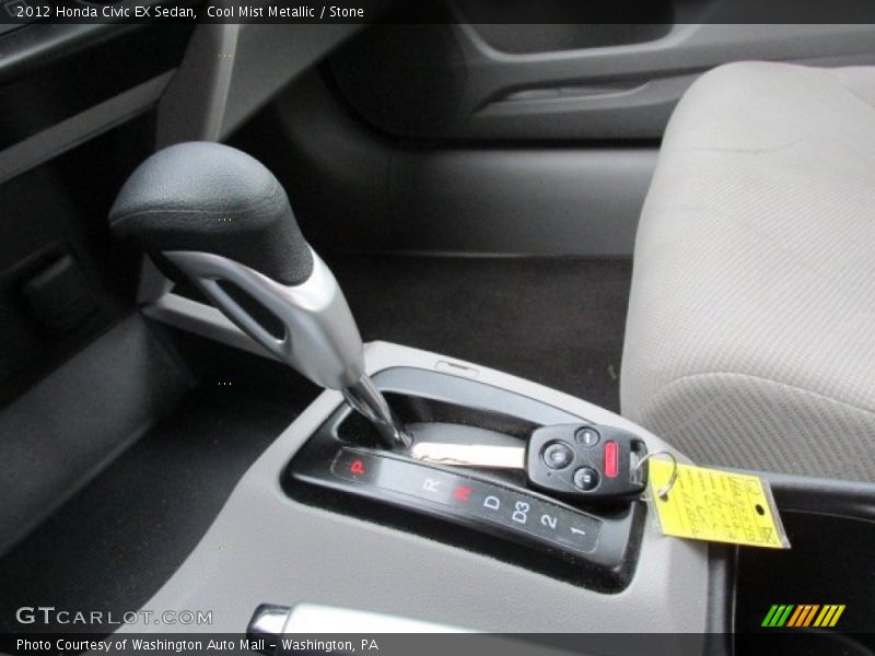 Cool Mist Metallic / Stone 2012 Honda Civic EX Sedan