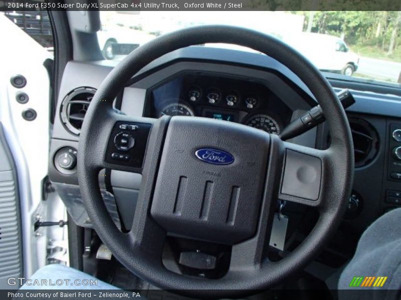 Oxford White / Steel 2014 Ford F350 Super Duty XL SuperCab 4x4 Utility Truck