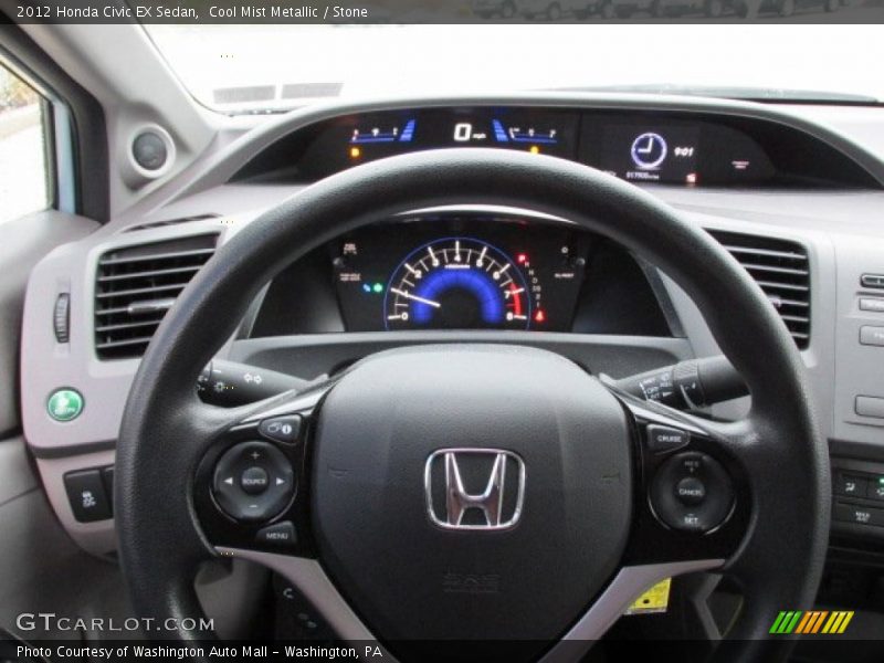 Cool Mist Metallic / Stone 2012 Honda Civic EX Sedan