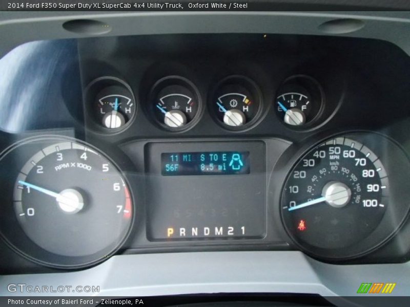 Oxford White / Steel 2014 Ford F350 Super Duty XL SuperCab 4x4 Utility Truck
