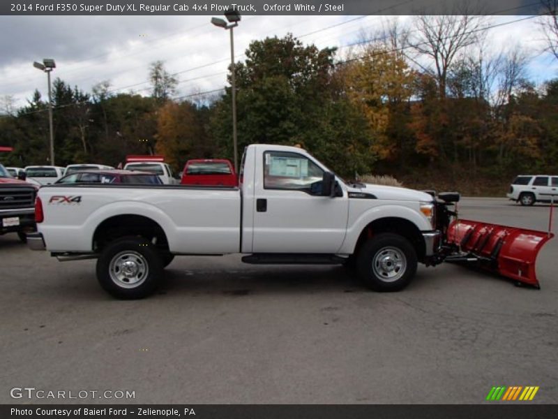 Oxford White / Steel 2014 Ford F350 Super Duty XL Regular Cab 4x4 Plow Truck