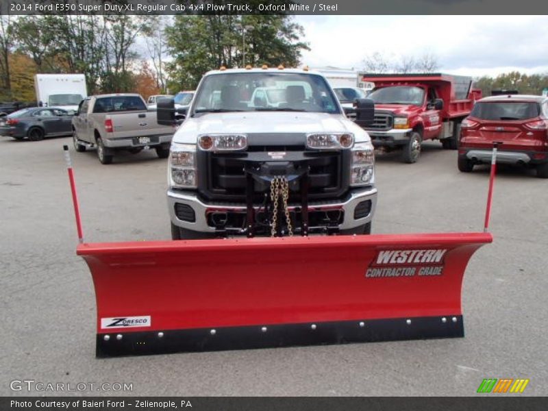 Oxford White / Steel 2014 Ford F350 Super Duty XL Regular Cab 4x4 Plow Truck