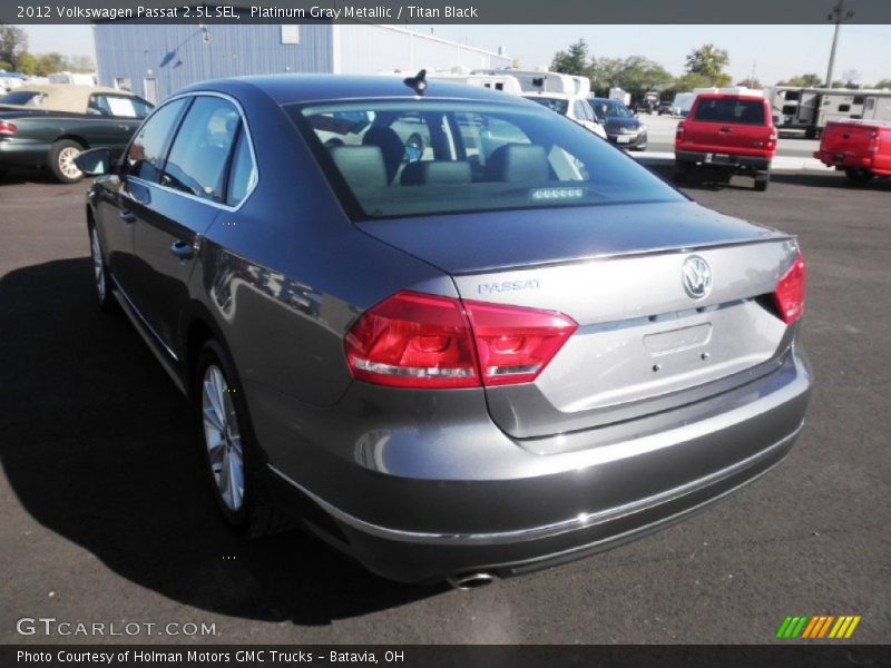 Platinum Gray Metallic / Titan Black 2012 Volkswagen Passat 2.5L SEL