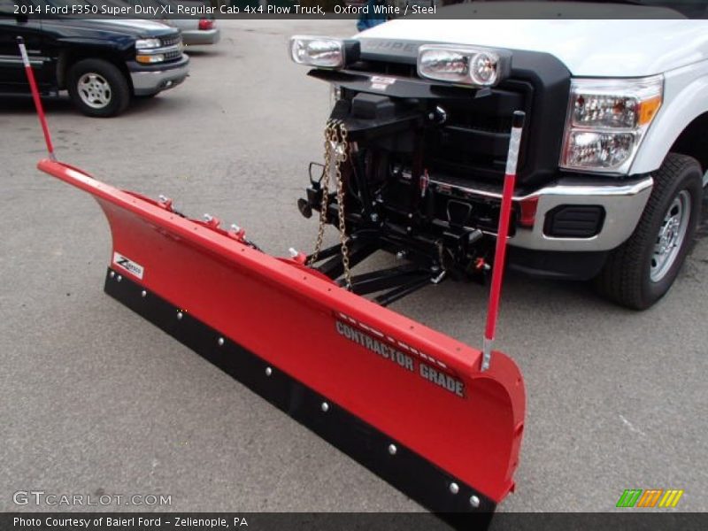 Oxford White / Steel 2014 Ford F350 Super Duty XL Regular Cab 4x4 Plow Truck