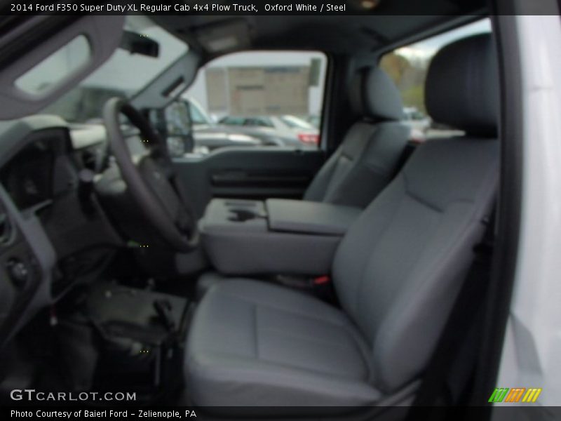 Oxford White / Steel 2014 Ford F350 Super Duty XL Regular Cab 4x4 Plow Truck