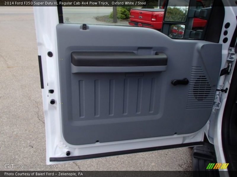 Oxford White / Steel 2014 Ford F350 Super Duty XL Regular Cab 4x4 Plow Truck