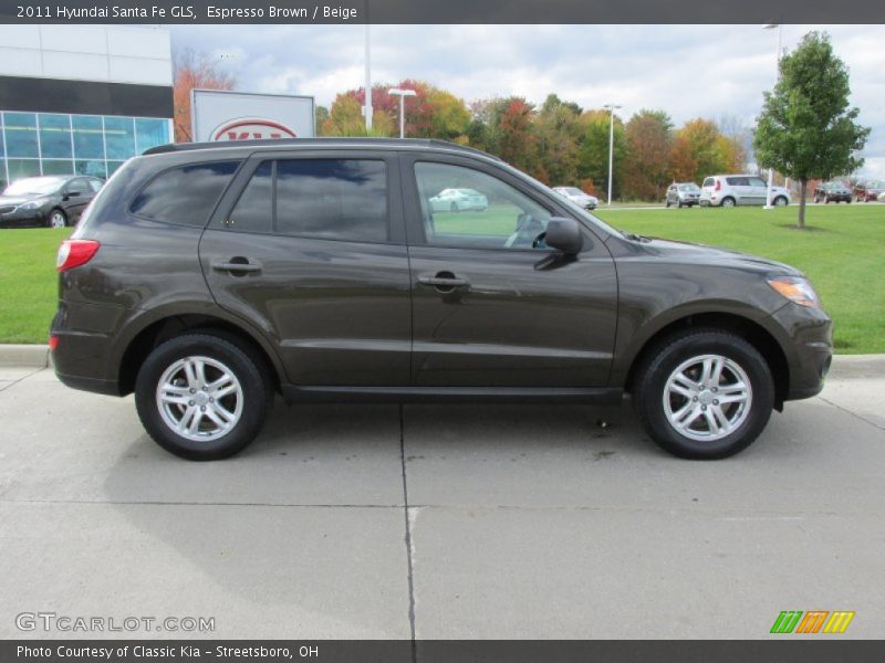 Espresso Brown / Beige 2011 Hyundai Santa Fe GLS