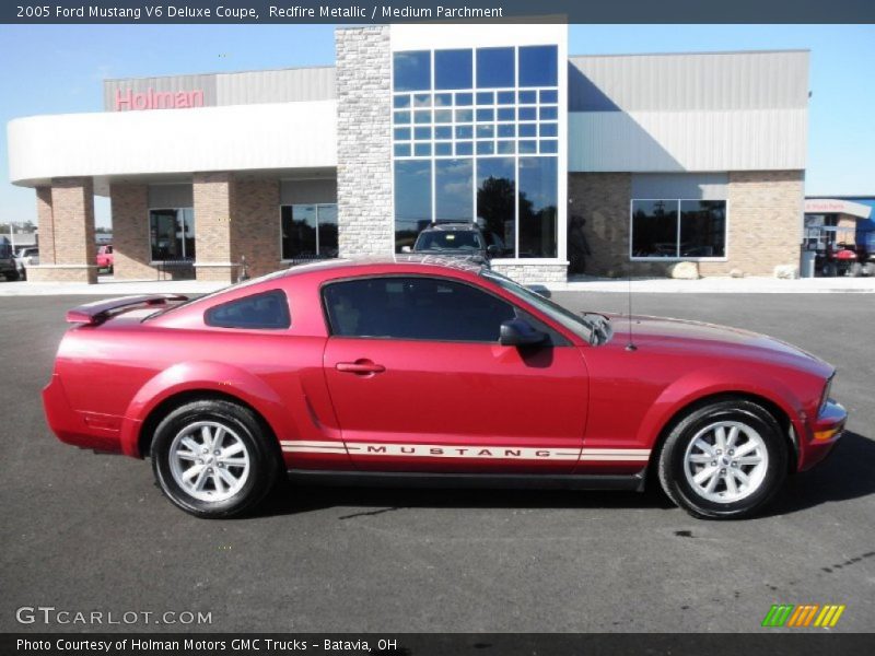 Redfire Metallic / Medium Parchment 2005 Ford Mustang V6 Deluxe Coupe