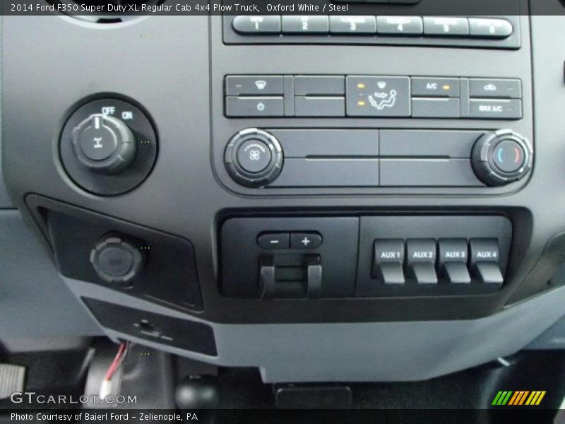 Controls of 2014 F350 Super Duty XL Regular Cab 4x4 Plow Truck