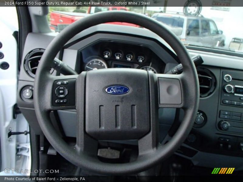  2014 F350 Super Duty XL Regular Cab 4x4 Plow Truck Steering Wheel