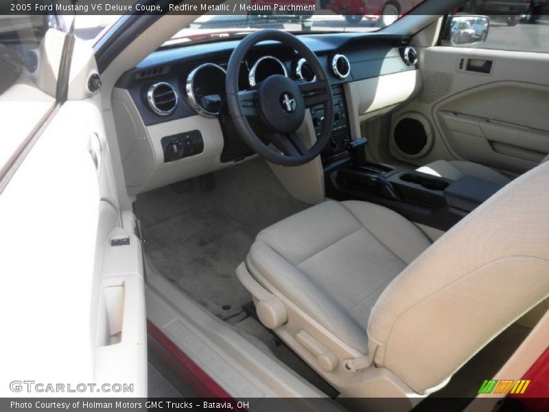 Redfire Metallic / Medium Parchment 2005 Ford Mustang V6 Deluxe Coupe