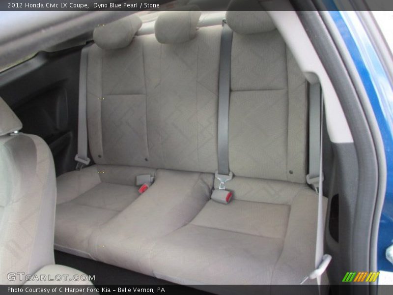 Dyno Blue Pearl / Stone 2012 Honda Civic LX Coupe