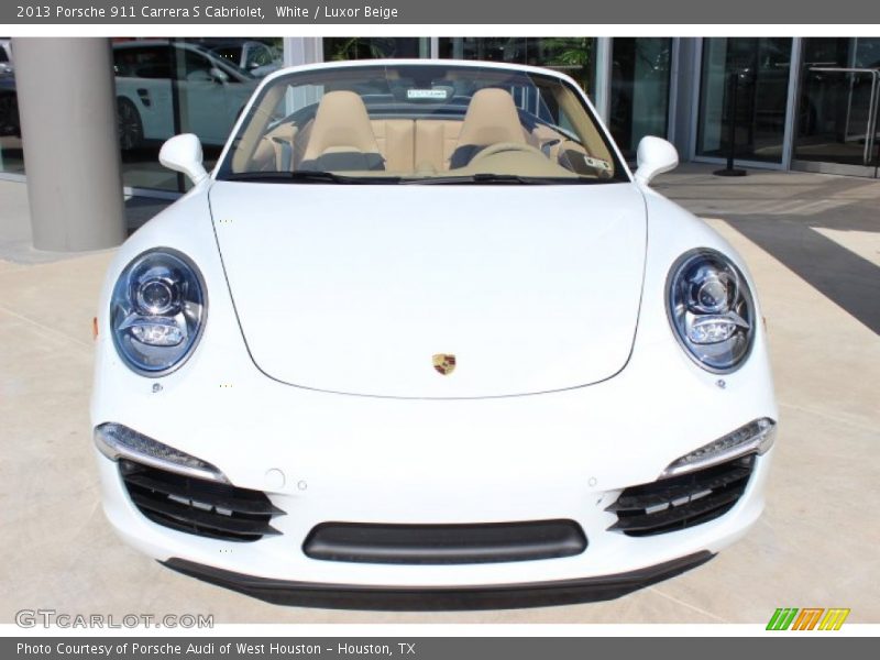 White / Luxor Beige 2013 Porsche 911 Carrera S Cabriolet