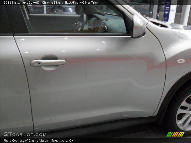 Chrome Silver / Black/Red w/Silver Trim 2011 Nissan Juke SL AWD