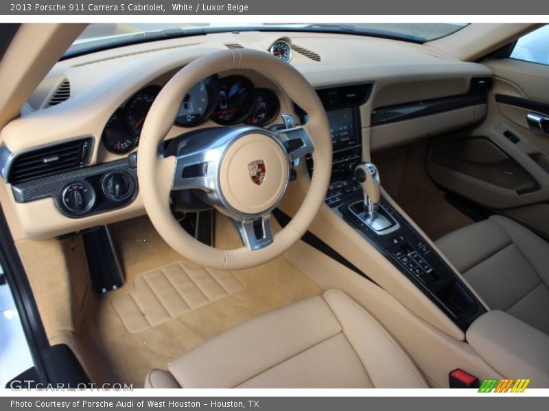  2013 911 Carrera S Cabriolet Luxor Beige Interior