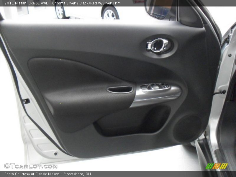 Chrome Silver / Black/Red w/Silver Trim 2011 Nissan Juke SL AWD