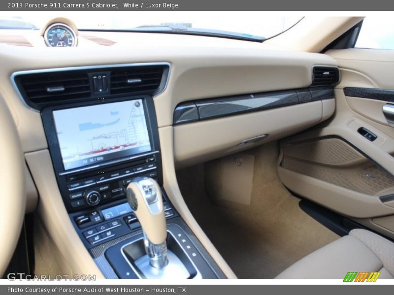 White / Luxor Beige 2013 Porsche 911 Carrera S Cabriolet