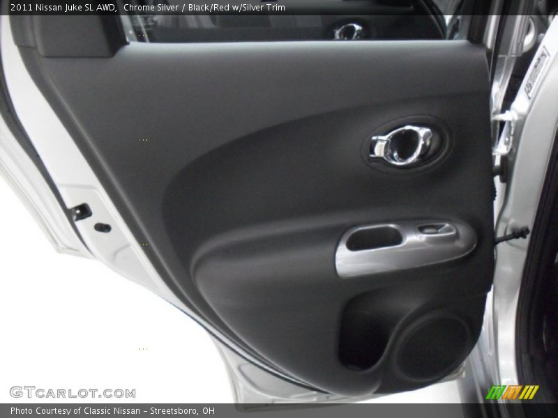 Chrome Silver / Black/Red w/Silver Trim 2011 Nissan Juke SL AWD