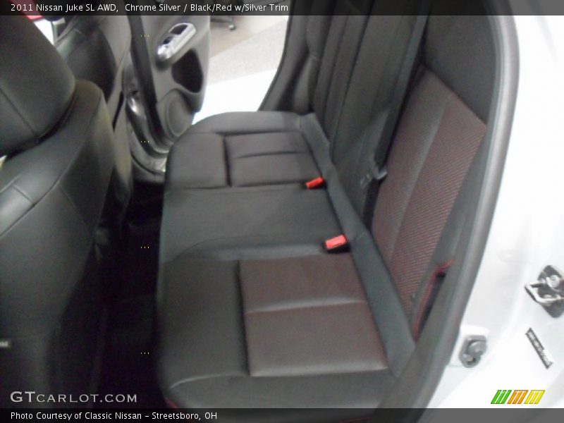 Chrome Silver / Black/Red w/Silver Trim 2011 Nissan Juke SL AWD