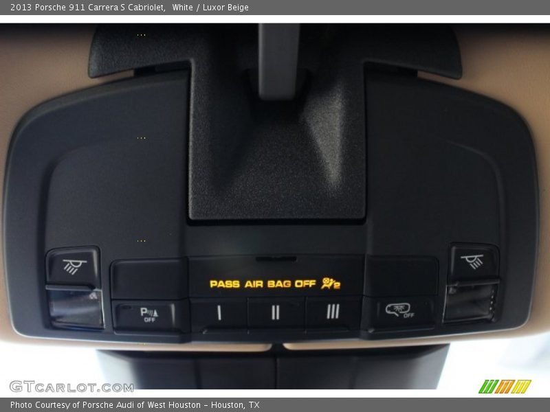 White / Luxor Beige 2013 Porsche 911 Carrera S Cabriolet