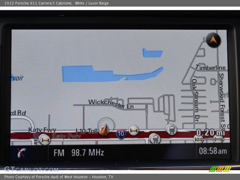 Navigation of 2013 911 Carrera S Cabriolet
