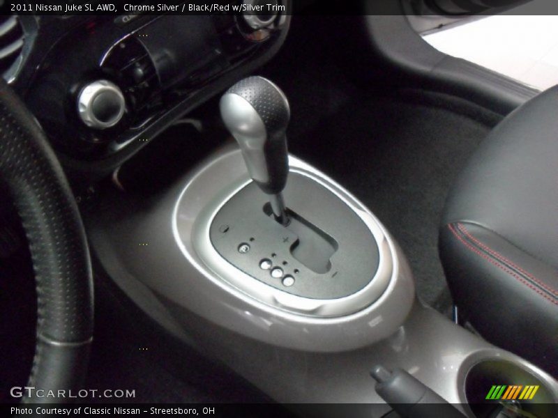 Chrome Silver / Black/Red w/Silver Trim 2011 Nissan Juke SL AWD