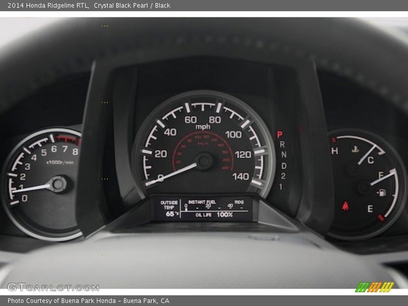  2014 Ridgeline RTL RTL Gauges