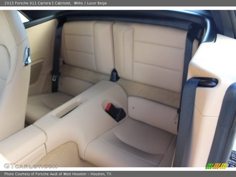 Rear Seat of 2013 911 Carrera S Cabriolet