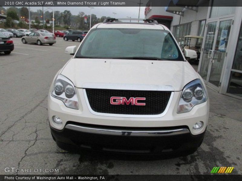 White Diamond Tricoat / Light Titanium 2010 GMC Acadia SLT AWD