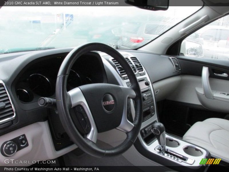 White Diamond Tricoat / Light Titanium 2010 GMC Acadia SLT AWD