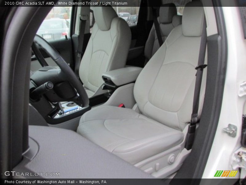 White Diamond Tricoat / Light Titanium 2010 GMC Acadia SLT AWD