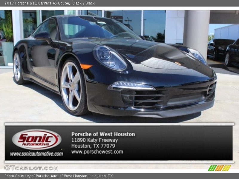 Black / Black 2013 Porsche 911 Carrera 4S Coupe