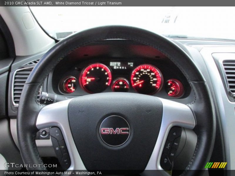 White Diamond Tricoat / Light Titanium 2010 GMC Acadia SLT AWD