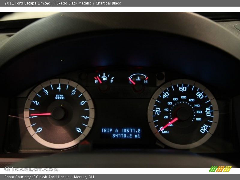 Tuxedo Black Metallic / Charcoal Black 2011 Ford Escape Limited