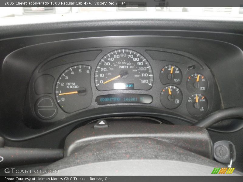 Victory Red / Tan 2005 Chevrolet Silverado 1500 Regular Cab 4x4