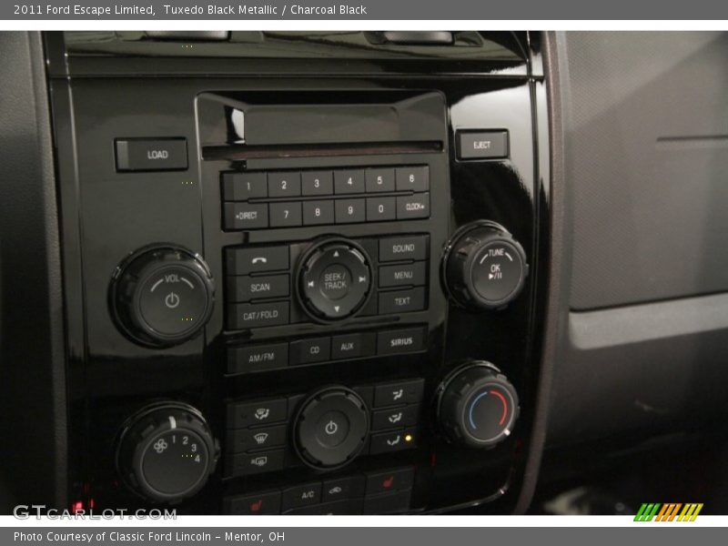 Tuxedo Black Metallic / Charcoal Black 2011 Ford Escape Limited