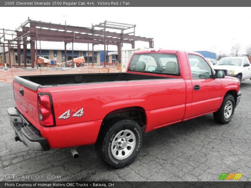 Victory Red / Tan 2005 Chevrolet Silverado 1500 Regular Cab 4x4