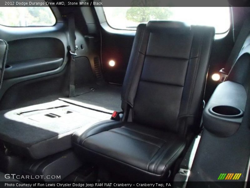 Stone White / Black 2012 Dodge Durango Crew AWD