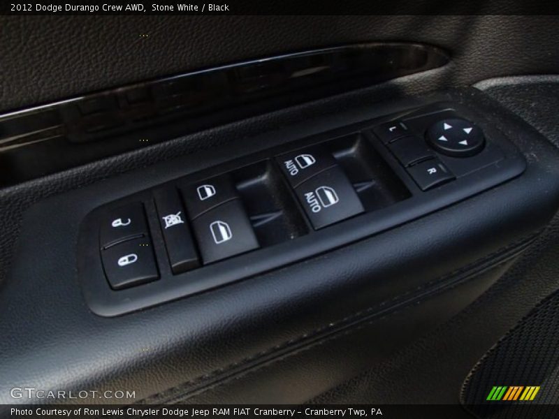 Stone White / Black 2012 Dodge Durango Crew AWD