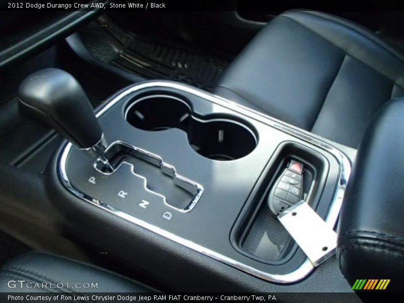 Stone White / Black 2012 Dodge Durango Crew AWD