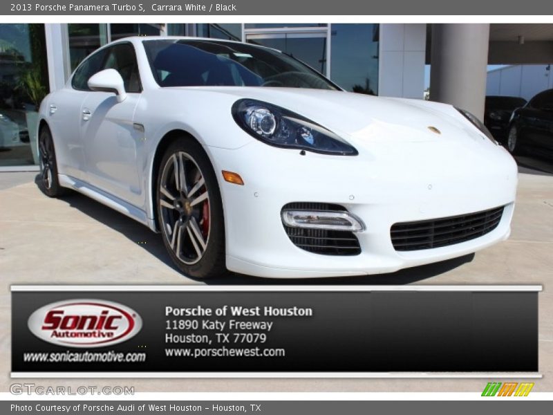 Carrara White / Black 2013 Porsche Panamera Turbo S