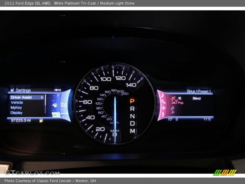 White Platinum Tri-Coat / Medium Light Stone 2011 Ford Edge SEL AWD