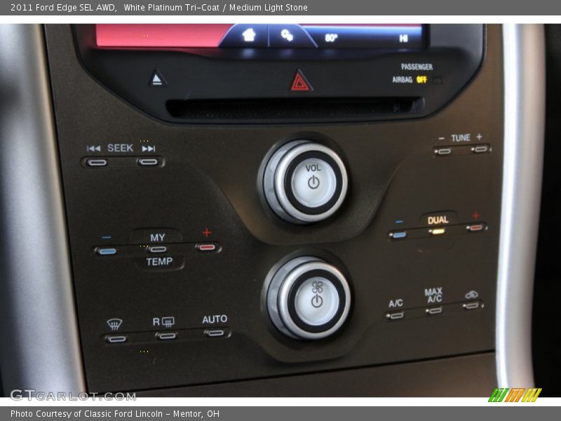 White Platinum Tri-Coat / Medium Light Stone 2011 Ford Edge SEL AWD