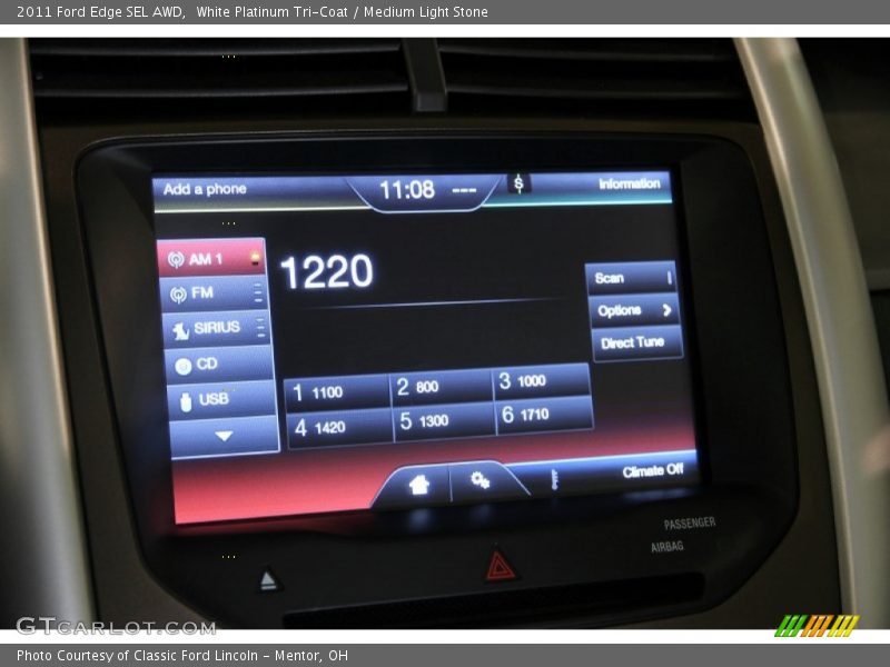 White Platinum Tri-Coat / Medium Light Stone 2011 Ford Edge SEL AWD