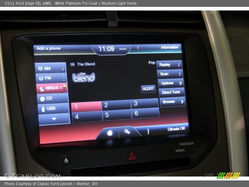 White Platinum Tri-Coat / Medium Light Stone 2011 Ford Edge SEL AWD
