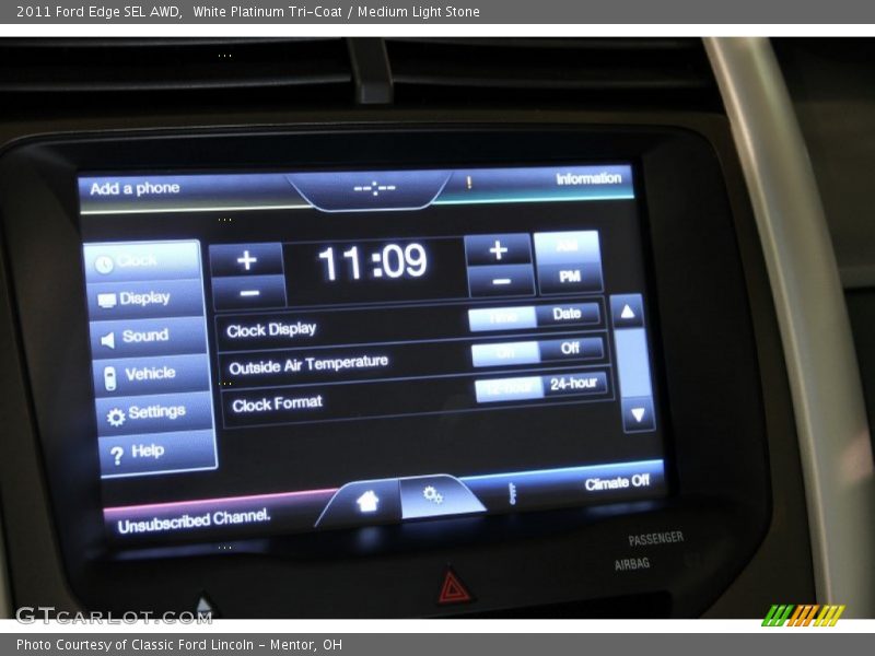 White Platinum Tri-Coat / Medium Light Stone 2011 Ford Edge SEL AWD
