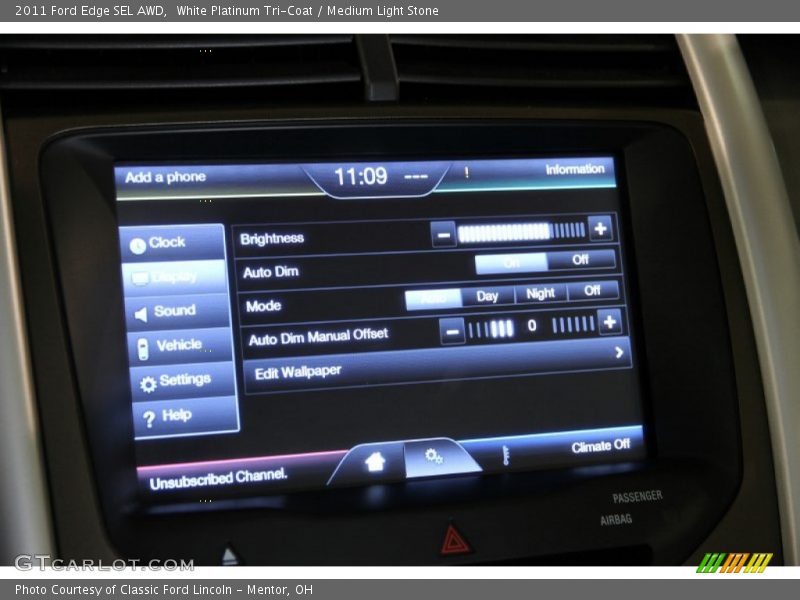 White Platinum Tri-Coat / Medium Light Stone 2011 Ford Edge SEL AWD