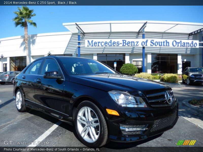 Black / Black 2014 Mercedes-Benz C 250 Sport